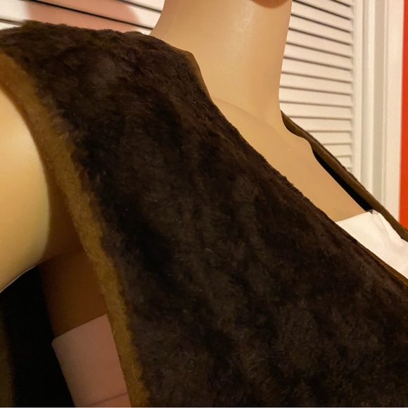 Ralph Lauren brown leather-lined vest. Size large. Made in Italy - Picture 5 of 16